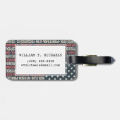 米国|States及び首都 ラゲッジタグ (裏面横)