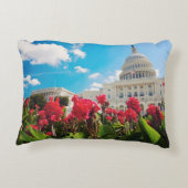 米国、Washington D.C.の国会議事堂の建物 アクセントクッション (裏面)