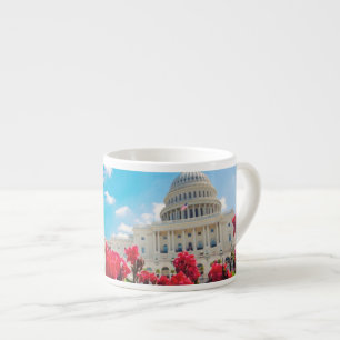 米国、Washington D.C.の国会議事堂の建物 エスプレッソカップ