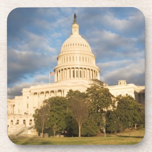 米国、Washington D.C.の国会議事堂の建物 コースター (正面)