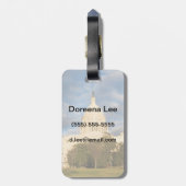 米国、Washington D.C.の国会議事堂の建物 ラゲッジタグ (裏面縦)