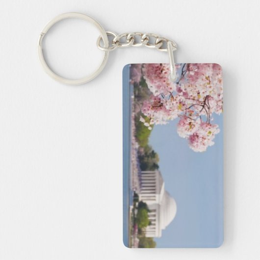 米国、Washington D.C.の桜 キーホルダー (正面)