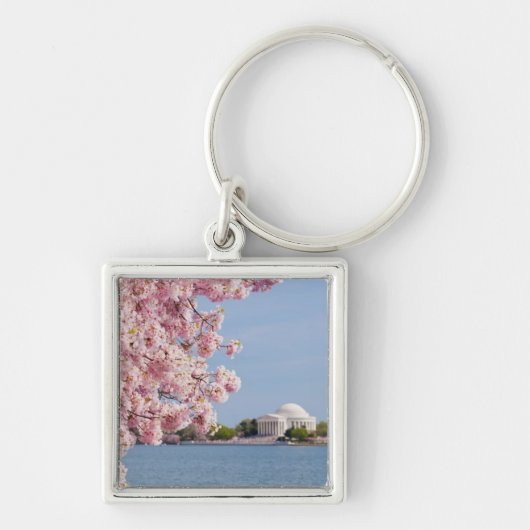 米国、Washington D.C.の桜 キーホルダー (正面)