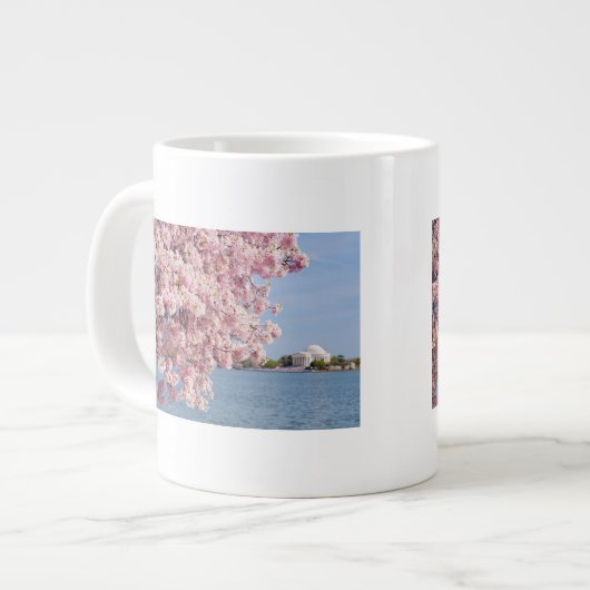 米国、Washington D.C.の桜 ジャンボコーヒーマグカップ (正面左)