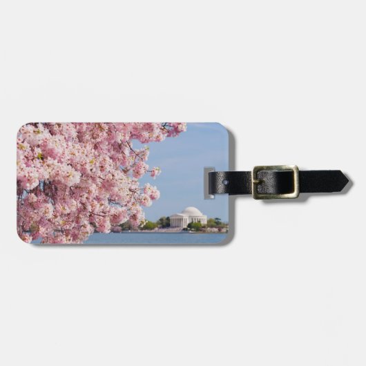 米国、Washington D.C.の桜 ラゲッジタグ (正面横)
