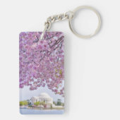 米国、Washington D.C.の開花の桜 キーホルダー (裏面)