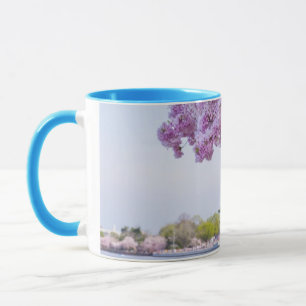 米国、Washington D.C.の開花の桜 マグカップ