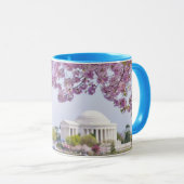 米国、Washington D.C.の開花の桜 マグカップ (正面右)