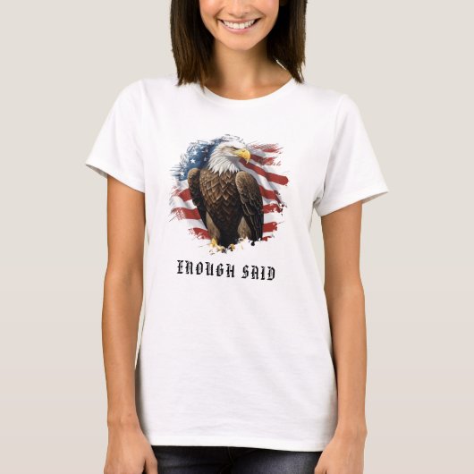 *~*米国AP16詳細アメリカ国旗Bald EAGLE Tシャツ (正面)