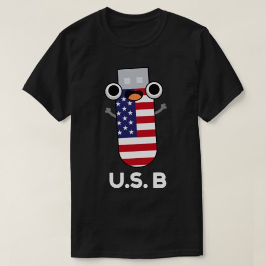 米国Bおもしろい州プ統一されたン Tシャツ (デザイン正面)