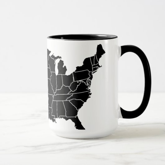 米国B&Wの地図のコーヒーカップ マグカップ (右)