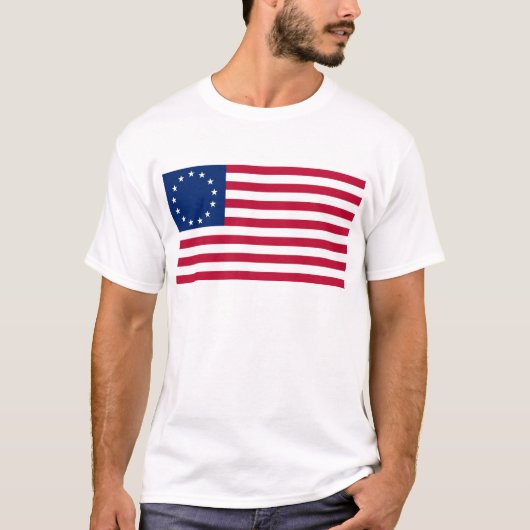 米国Betsy Rossの旗 Tシャツ (正面)