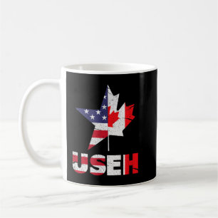 米国EHカナダおもしろい米国国旗 コーヒーマグカップ