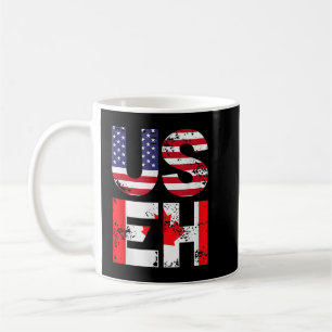 米国EHカナダおもしろい米国国旗 コーヒーマグカップ