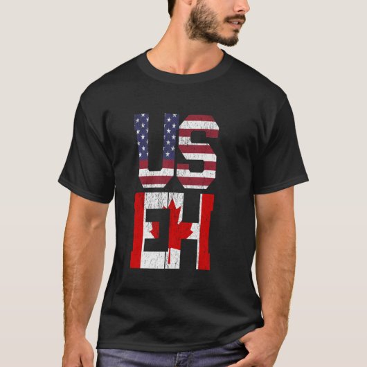 米国EH – アメリカ国旗 Tシャツ (正面)