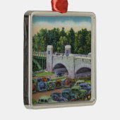 米国Hwyのルート9橋の眺め メタルオーナメント (右)