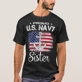 米国Na Vy姉妹誇りを持ったUS Na Vy姉妹誇りを持ったベーター Tシャツ