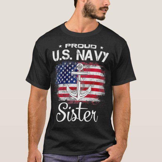 米国Na Vy姉妹誇りを持ったUS Na Vy姉妹誇りを持ったベーター Tシャツ (正面)