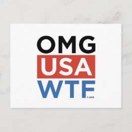 米国OMG WTF ポストカード