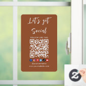 米国Qrコードとの接続プロフェッショナルTerracotta ウィンドウサイン (ホーム)