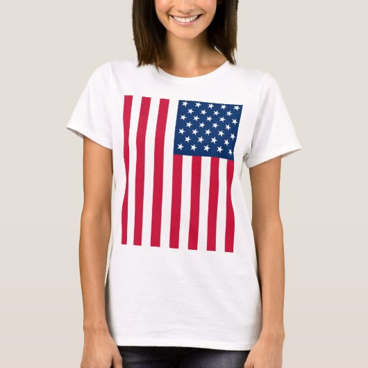 米国Tシャツ国旗 Tシャツ (正面)