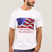 米国Tシャツ忠誠の誓い Tシャツ (正面)