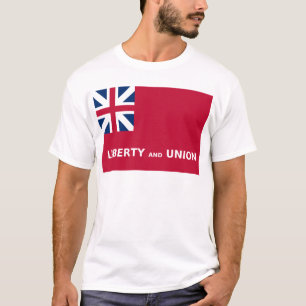 米国Tauntonの旗の自由および連合1774年 Tシャツ