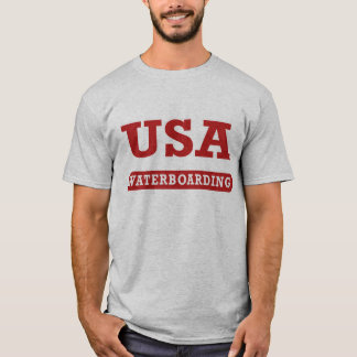 米国Waterboardingの前部 Tシャツ