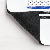 米州旗の細い青い線 マウスパッド (コーナー)