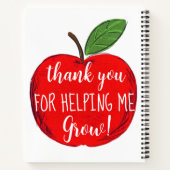 米感謝してい国の救済リンゴ栽培先生 ノートブック (裏面)