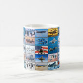 米戦闘機「モンタージュ」 コーヒーマグカップ (中央)