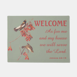 米文鳥と童形 ドアマット