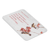 米文鳥と詩 マグネット (右側)