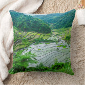 米段丘景観（フィリピン） クッション (ブランケット)