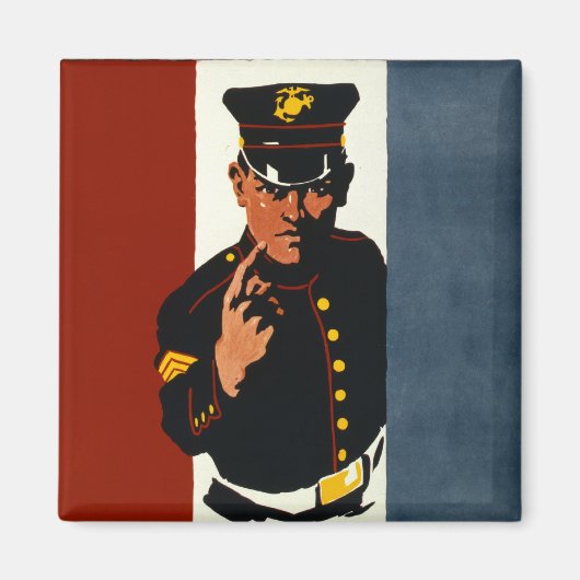 米海兵隊があなたを望んでいる マグネット (正面)