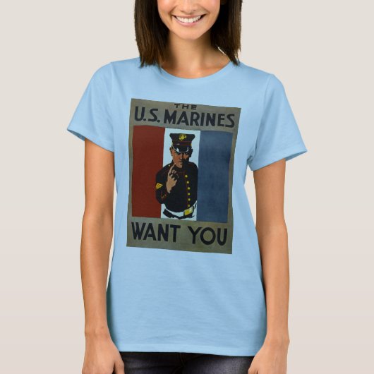 米海兵隊があなたを望んでいる Tシャツ (正面)