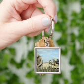 米海兵隊が火のために火付け砲を準備する キーホルダー (手)