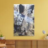 米海兵隊と水兵が機動隊ギア キャンバスプリント (インサイチュ (リビング))