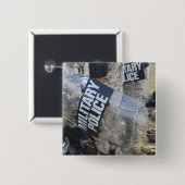 米海兵隊と水兵が機動隊ギア 缶バッジ (正面&裏面)