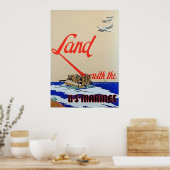 米海兵隊と着陸する ポスター (キッチン)