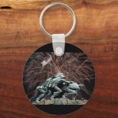 米海兵隊の戦没者慰霊岩尾島花火 キーホルダー (正面)