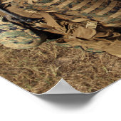 米海兵隊はUH-1Nとして安全を提供している ポスター (角)