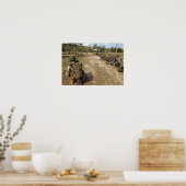 米海兵隊はUH-1Nとして安全を提供している ポスター (キッチン)