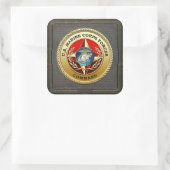 米海兵隊司令部(MARFORCOM) [3D] スクエアシール (バッグ)