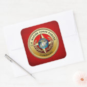 米海兵隊司令部(MARFORCOM) [3D] スクエアシール (封筒)