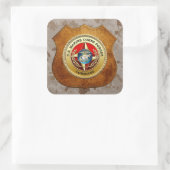 米海兵隊司令部(MARFORCOM) [3D] スクエアシール (バッグ)