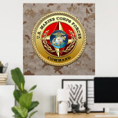 米海兵隊司令部(MARFORCOM) [3D] ポスター (ホームオフィス)