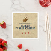 米海兵隊退職パーティー スタンダードカクテルナプキン (インサイチュ)