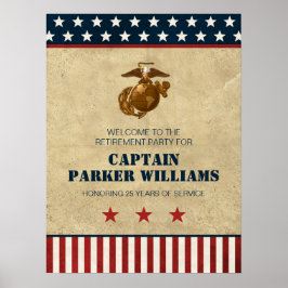 米海兵隊退職パーティー ポスター