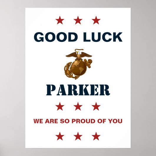 米海兵隊送別会パーティー – リクルート訓練 ポスター (正面)